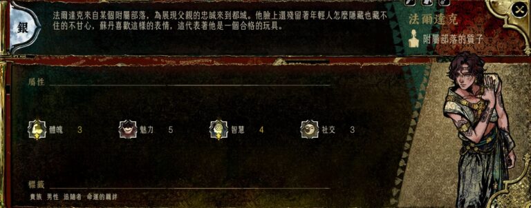 蘇丹的遊戲角色攻略-法爾達克